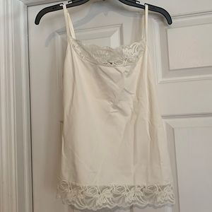 White House Black Market Large cream camisole